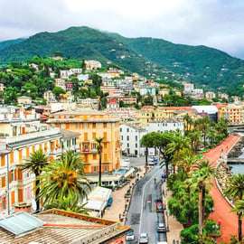 Rundvandring i Rapallo: slottet, arkaderna och viken
