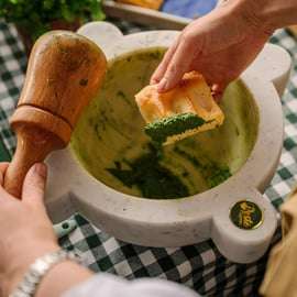 Pesto Class in Genoa with a World Champion and Ligurian Menu
