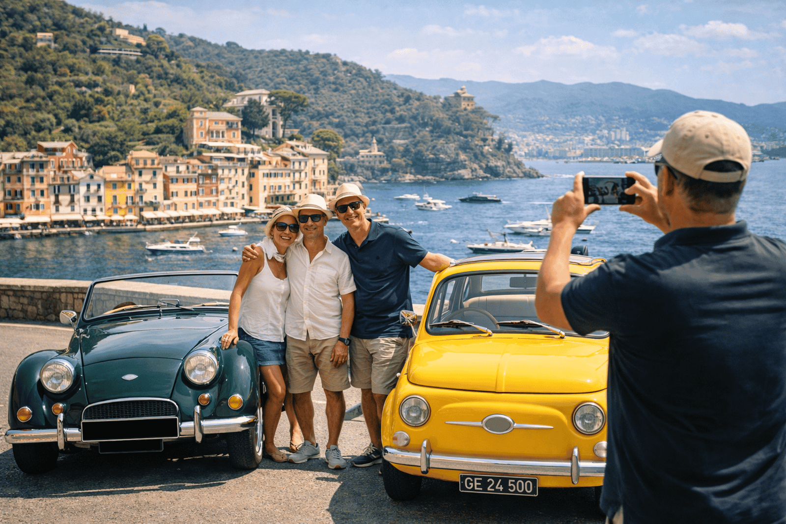 De Génova | Viagem de 1 dia a Portofino num carro clássico