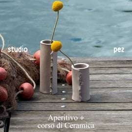 Curso de cerâmica em Santa Margherita Ligure e aperitivo