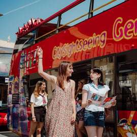 Genoa Open-Top Bus Tour with Live Guide and Hop-On Pass