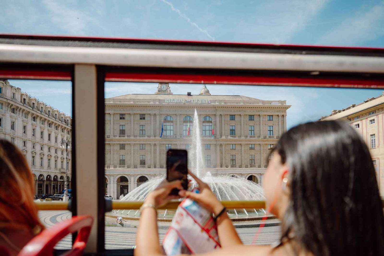 Genoa Open-Top Bus Tour with Live Guide and Hop-On Pass
