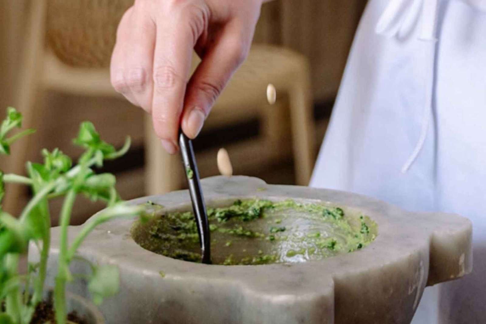 Pesto-Making Experience with Aperitif near Portofino