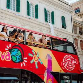 Genoa Open-Top Bus Tour with Live Guide and Hop-On Pass