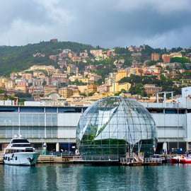 Genua: Geführte Panoramatour mit Standseilbahn und Snack