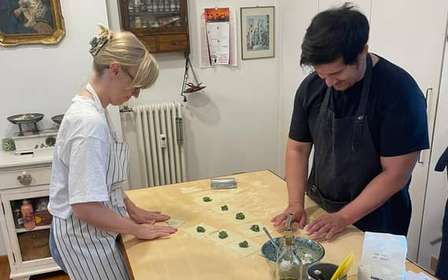 Ligurian Cooking Class in Genoa with Sea View