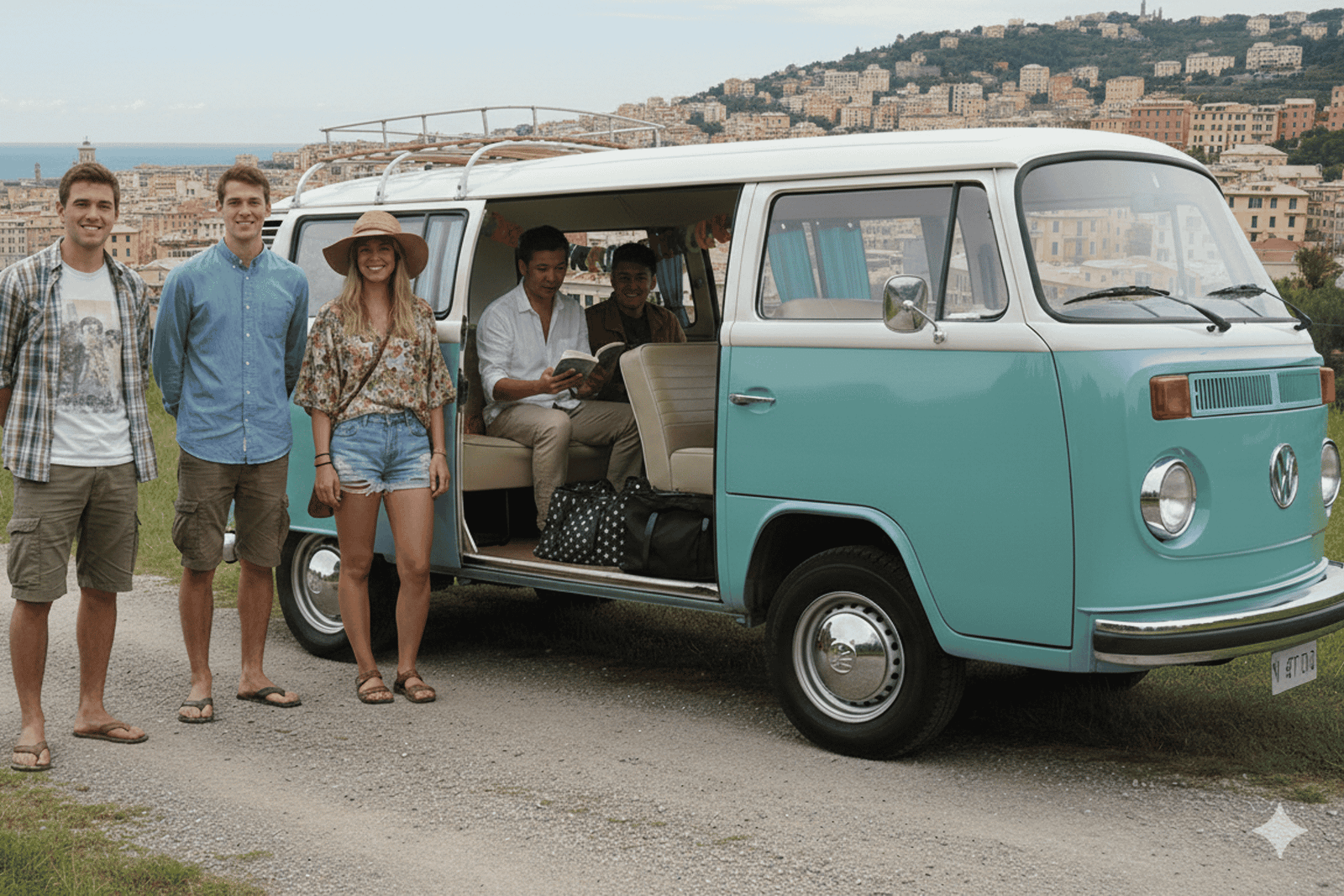 Genoa Hippie Van Tour to the Viewpoints, with Wine