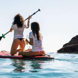 Passeio de caiaque e SUP em Punta Chiappa, saída de Recco