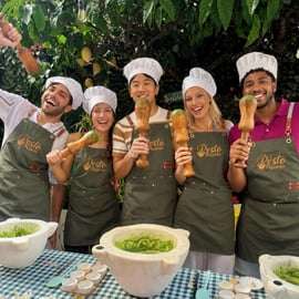 Pesto Class in Genoa with a World Champion and Ligurian Menu