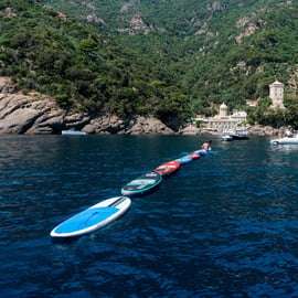 Passeio de caiaque e SUP em Punta Chiappa, saída de Recco