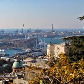 Genua: Geführte Panoramatour mit Standseilbahn und Snack